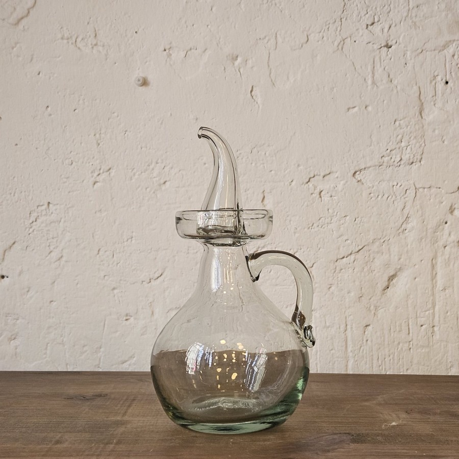 ACEITERA DE VIDRIO SOPLADO