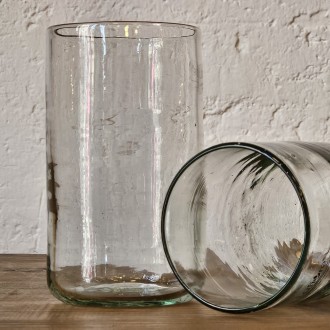 VASO ALTO DE VIDRIO SOPLADO