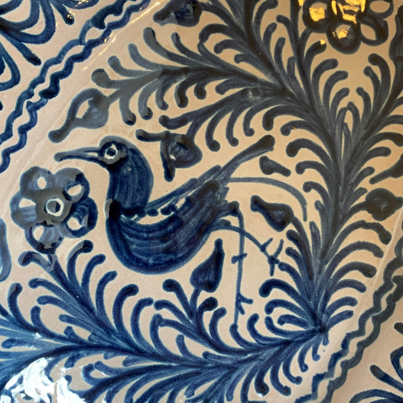 BANDEJA PÁJARO REPINTADA GRANADA